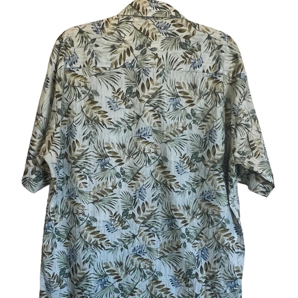 Tori Richard green floral button up shirt - Picture 2 of 3